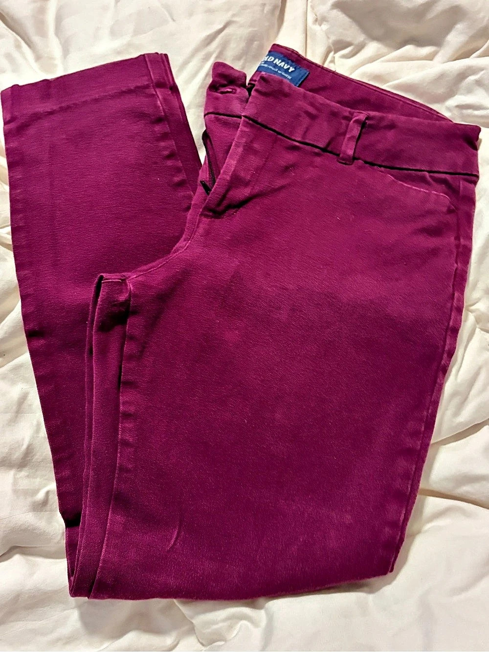 Old Navy The Pixie Mid-Rise Ankle Pants Purple